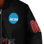 custom texas tech red raiders claw shred black bomber jacket best selling