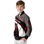 custom texas tech red raiders electric flash red bomber jacket best selling