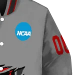 custom texas tech red raiders feral slash grey varsity jacket best selling