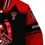 custom texas tech red raiders reaper hands red black varsity jacket best selling