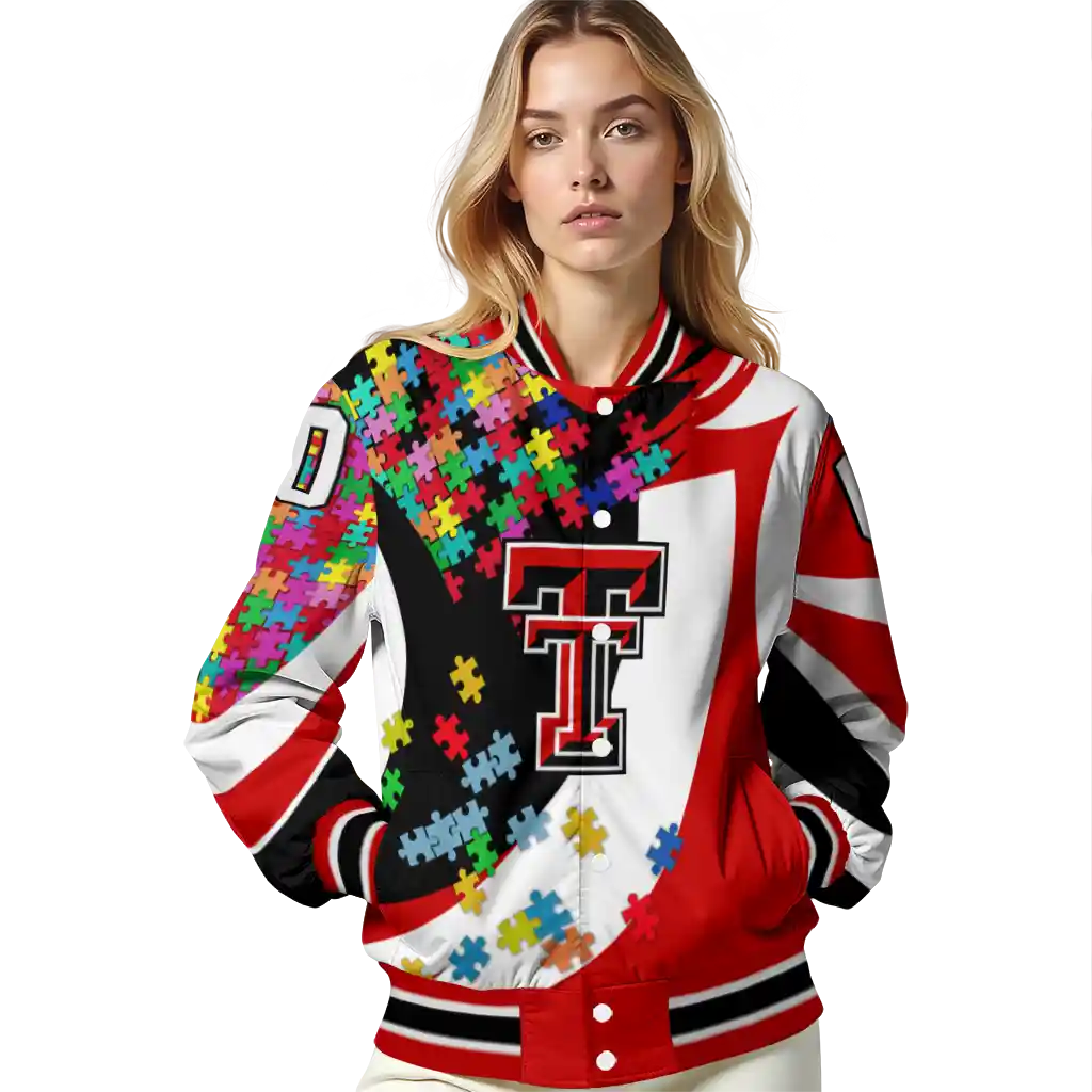 custom texas tech red raiders stars and stripes slashes red varsity jacket latest model custom texas tech red raiders stars and stripes slashes red varsity jacket latest model