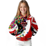 custom texas tech red raiders stars and stripes slashes red varsity jacket best selling