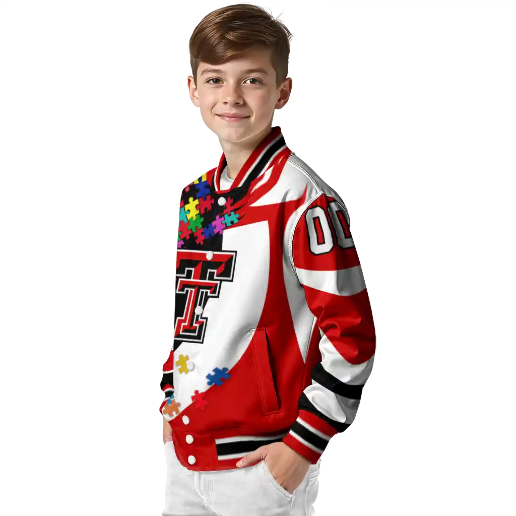 custom texas tech red raiders stars and stripes slashes red varsity jacket trendy custom texas tech red raiders stars and stripes slashes red varsity jacket trendy