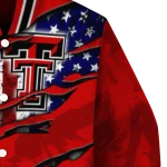 custom texas tech red raiders usa flag claws red varsity jacket best selling