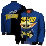custom toledo rockets adorable yoda blue black bomber jacket best selling