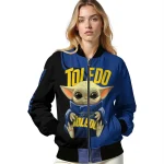 custom toledo rockets adorable yoda blue black bomber jacket best selling