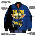 custom toledo rockets adorable yoda blue black bomber jacket best selling