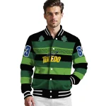 custom toledo rockets clover green lines green black varsity jacket best selling