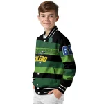 custom toledo rockets clover green lines green black varsity jacket best selling
