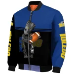 custom toledo rockets groot football blue black bomber jacket best selling