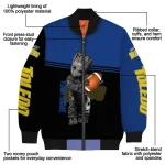 custom toledo rockets groot football blue black bomber jacket best selling
