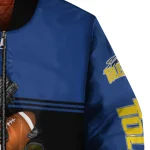 custom toledo rockets groot football blue black bomber jacket best selling