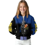 custom toledo rockets groot football blue black bomber jacket best selling
