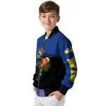 custom toledo rockets groot football blue black bomber jacket best selling