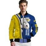 custom toledo rockets snoopy head blue bomber jacket best selling