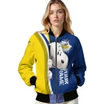 custom toledo rockets snoopy head blue bomber jacket best selling