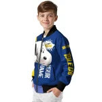 custom toledo rockets snoopy head blue bomber jacket best selling