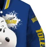 custom toledo rockets snoopy head blue varsity jacket best selling