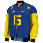 custom toledo rockets team patch blue bomber jacket best selling
