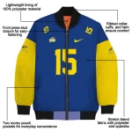 custom toledo rockets team patch blue bomber jacket best selling