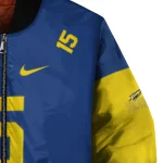 custom toledo rockets team patch blue bomber jacket best selling
