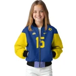 custom toledo rockets team patch blue bomber jacket best selling
