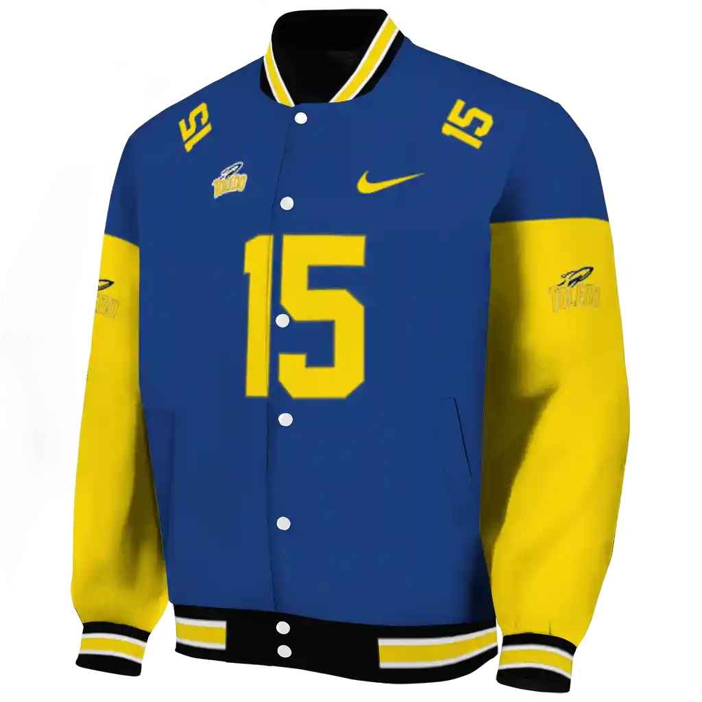 custom toledo rockets team patch blue varsity jacket best selling custom toledo rockets team patch blue varsity jacket best selling