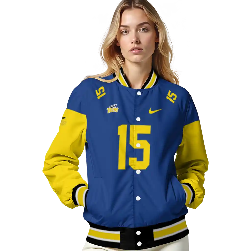 custom toledo rockets team patch blue varsity jacket latest model custom toledo rockets team patch blue varsity jacket latest model