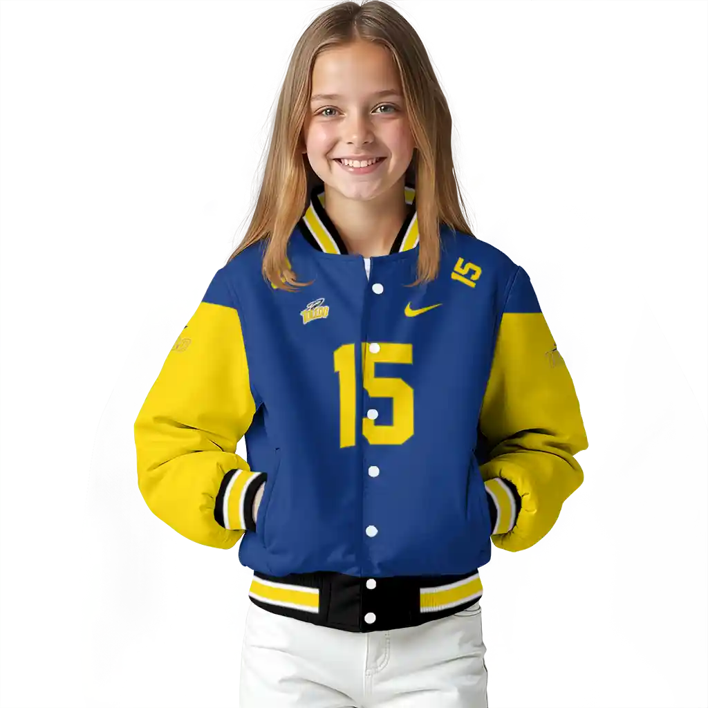 custom toledo rockets team patch blue varsity jacket top rated custom toledo rockets team patch blue varsity jacket top rated