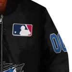 custom toronto blue jays claw fragment black bomber jacket best selling