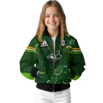 custom toronto blue jays shamrock vortex green bomber jacket best selling
