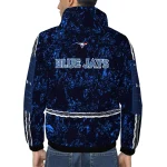 custom toronto blue jays shards cluster blue windbreaker jacket best selling