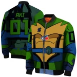custom toronto blue jays turtle armor bomber jacket best selling