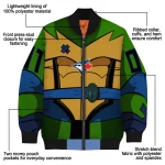 custom toronto blue jays turtle armor bomber jacket best selling