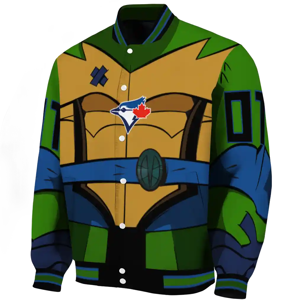 custom toronto blue jays turtle armor varsity jacket best selling custom toronto blue jays turtle armor varsity jacket best selling