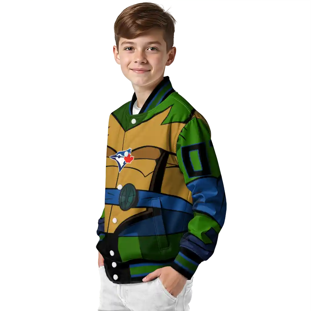 custom toronto blue jays turtle armor varsity jacket trendy custom toronto blue jays turtle armor varsity jacket trendy