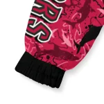 custom toronto raptors shark art red windbreaker jacket best selling