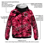 custom toronto raptors shark art red windbreaker jacket best selling