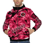 custom toronto raptors shark art red windbreaker jacket best selling