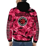 custom toronto raptors shark art red windbreaker jacket best selling