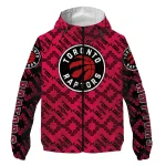 custom toronto raptors trellis mesh red windbreaker jacket best selling