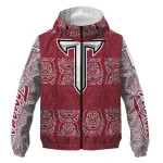 custom troy trojans cat eyes red windbreaker jacket best selling