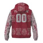 custom troy trojans cat eyes red windbreaker jacket best selling