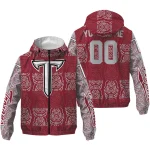 custom troy trojans cat eyes red windbreaker jacket best selling