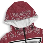 custom troy trojans cat eyes red windbreaker jacket best selling