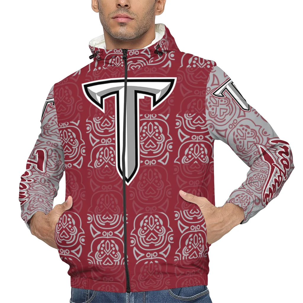 custom troy trojans cat eyes red windbreaker jacket top rated custom troy trojans cat eyes red windbreaker jacket top rated