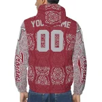 custom troy trojans cat eyes red windbreaker jacket best selling