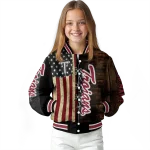 custom troy trojans flag wood brown varsity jacket best selling