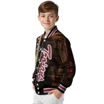 custom troy trojans flag wood brown varsity jacket best selling