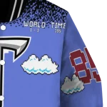 custom troy trojans mario blocks blue black varsity jacket best selling